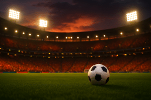 Ambiance de stade de Coupe du monde pour le quart de finale Espagne - Belgique
